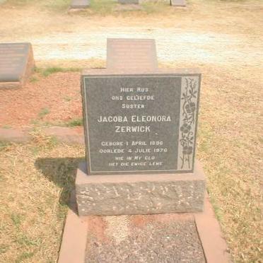 ZERWICK Jacoba Eleonora 1896-1976