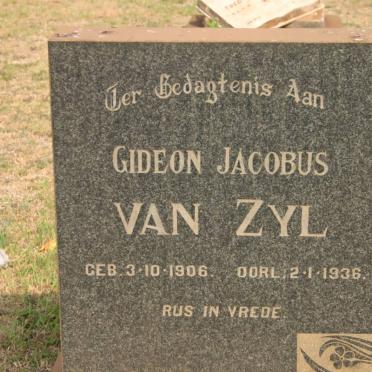 ZYL Gideon Jacobus, van 1906-1936