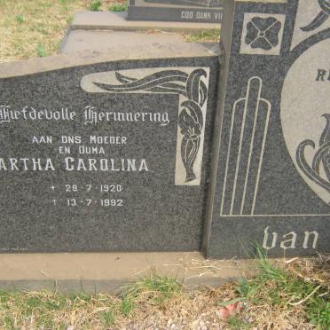 ZYL Wynand Almero, van 1914-1976 &amp; Martha Carolina 1920-1992