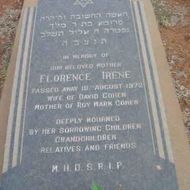 COHEN Florence Irene -1972