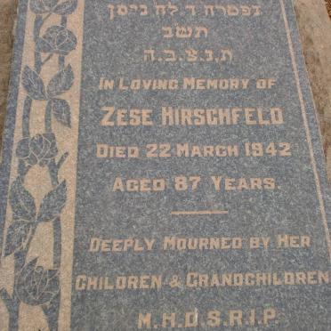 HIRSCHFELD Zese -1942