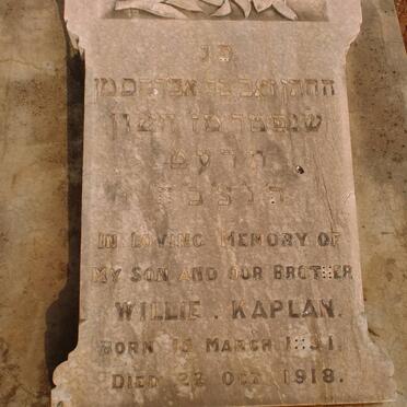 KAPLAN William 1891-1918