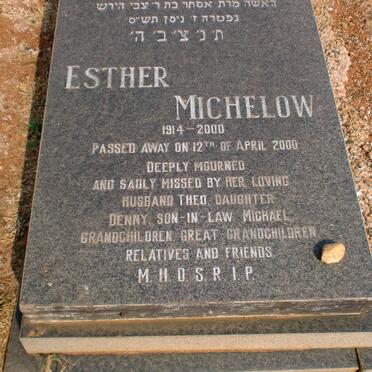 MICHELOW Esther 1914-2000