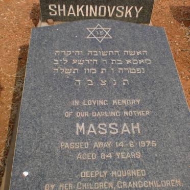 SHAKINOVSKY Massah -1975