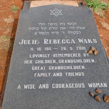 WAKS Julie Rebecca 1911-2001