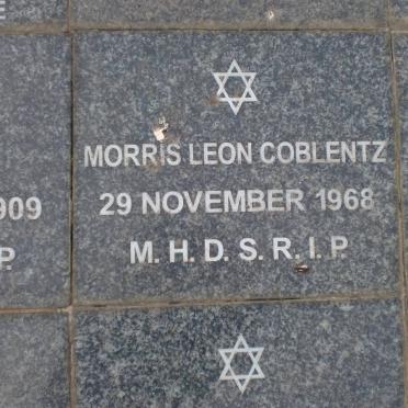 COBLENTZ Morris Leon -1968