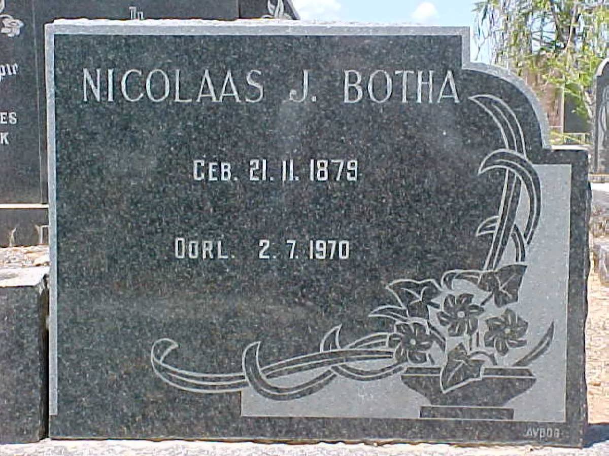 BOTHA Nicolaas J. 1878-1970