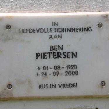 PIETERSEN Ben 1920-2008