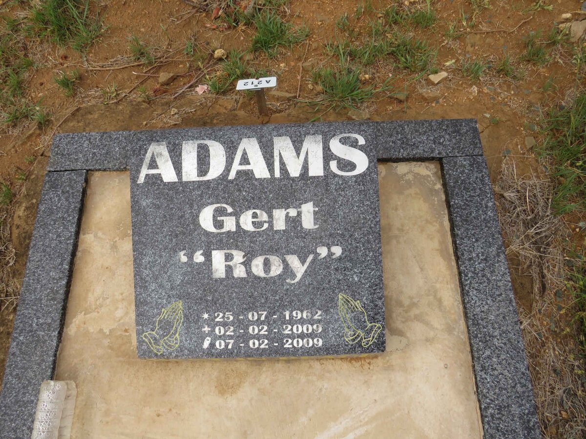 ADAMS Gert 1962-2009
