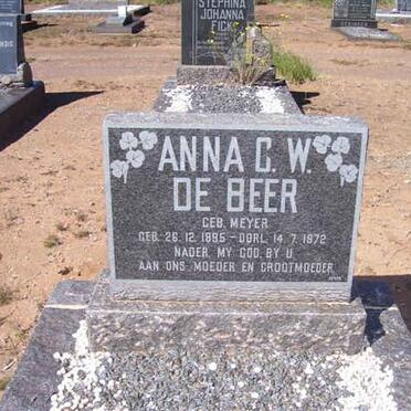 BEER Anna C.W., de nee MEYER 1895-1972