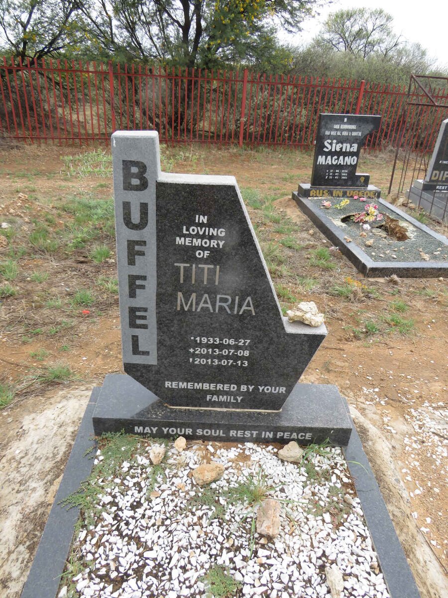 BUFFEL Titi Maria 1933-2013