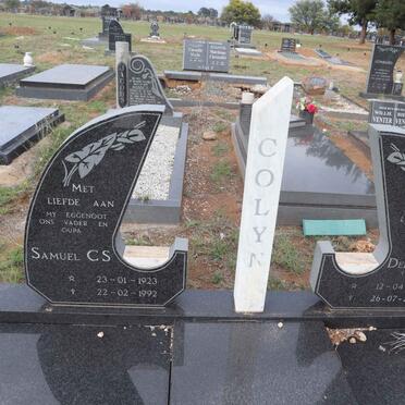 COLYN Samuel C.S. 1923-1992 & Deborah W. FOURIE 1936-2005 