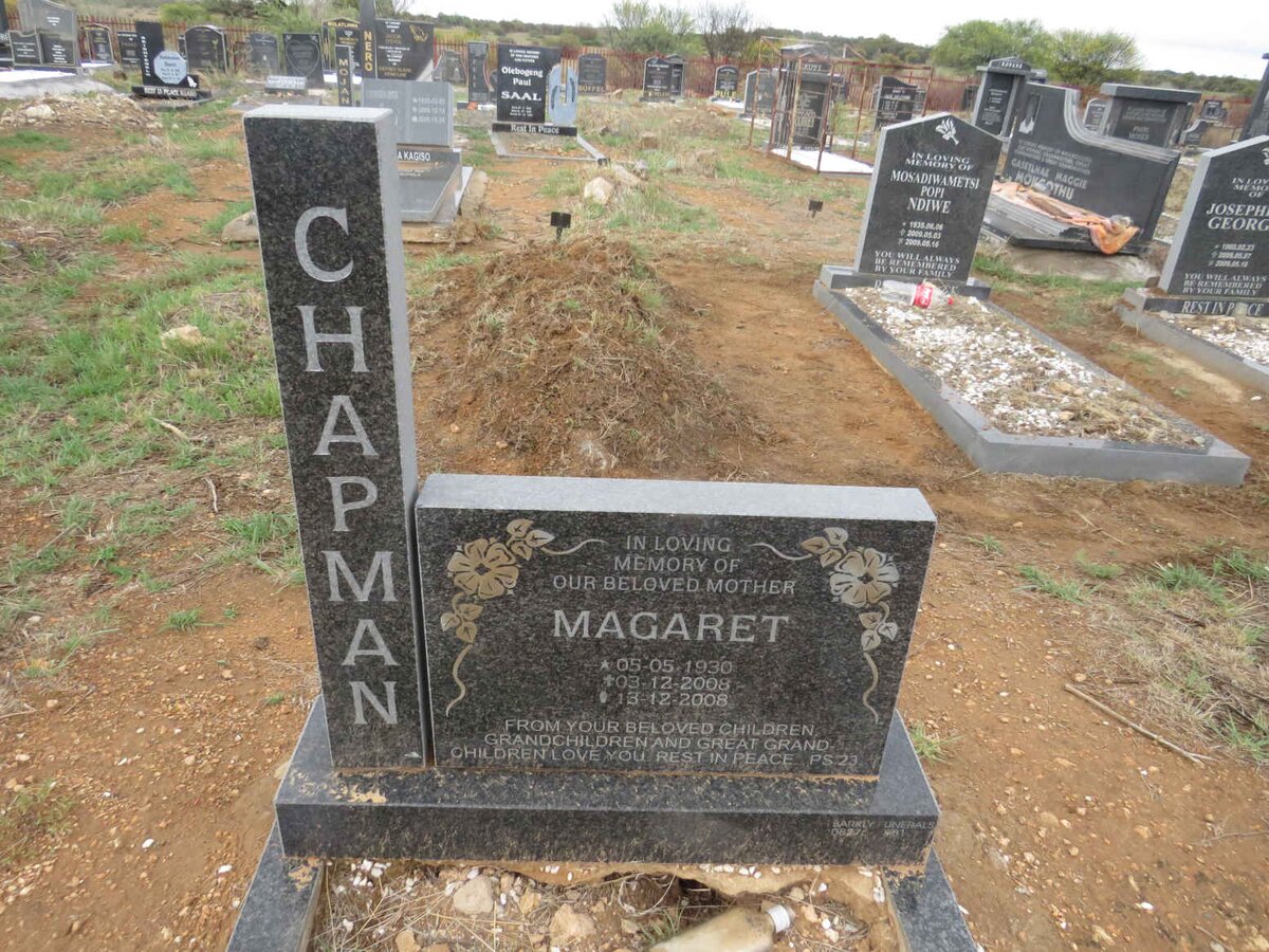 CHAPMAN Margaret 1930-2008