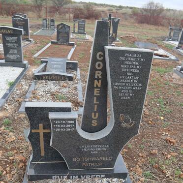 CORNELIUS Boitshwarelo Patrick 1980-2017