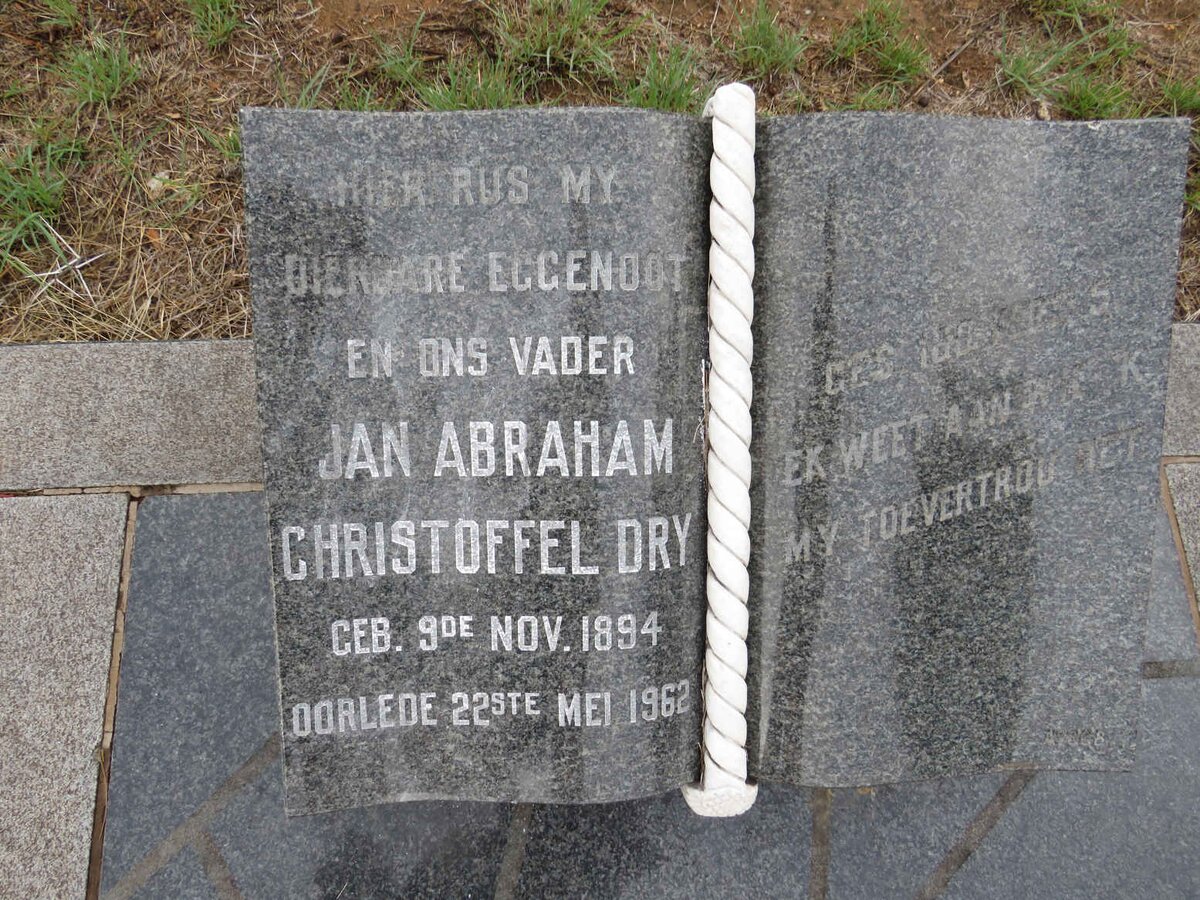 DRY Jan Abraham Christoffel 1894-1962