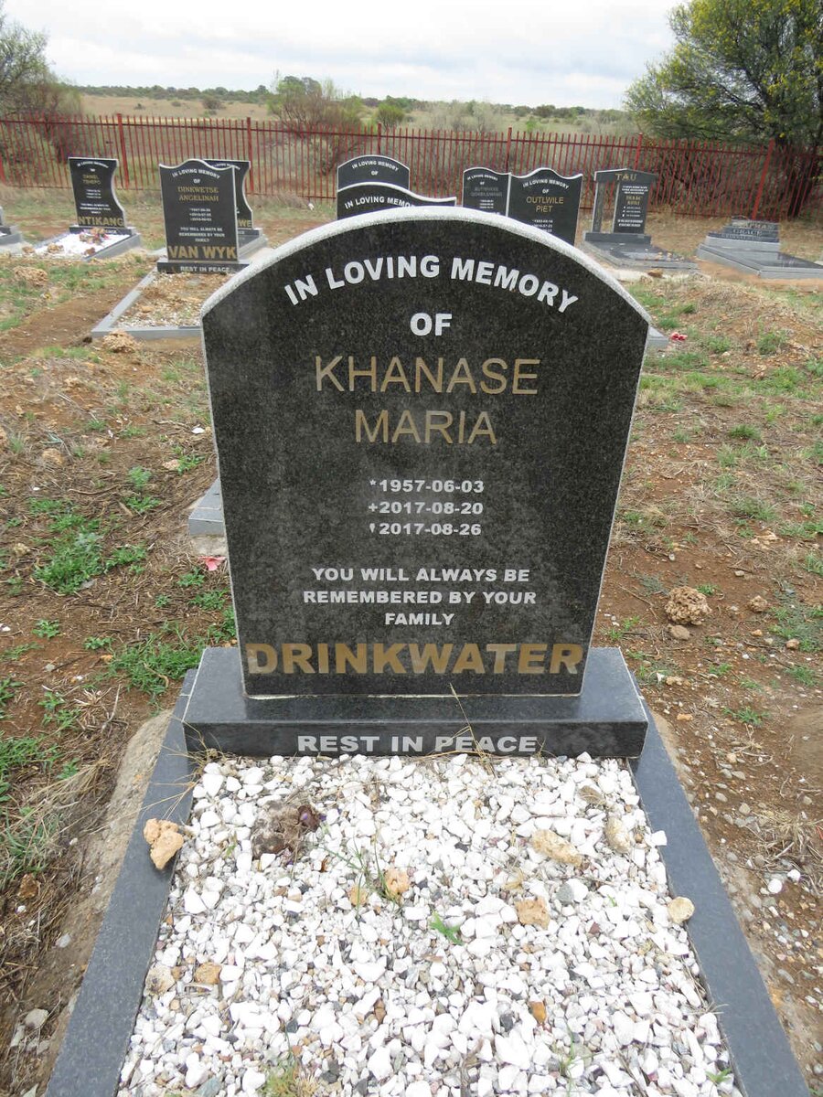 DRINKWATER Khanase Maria 1957-2017