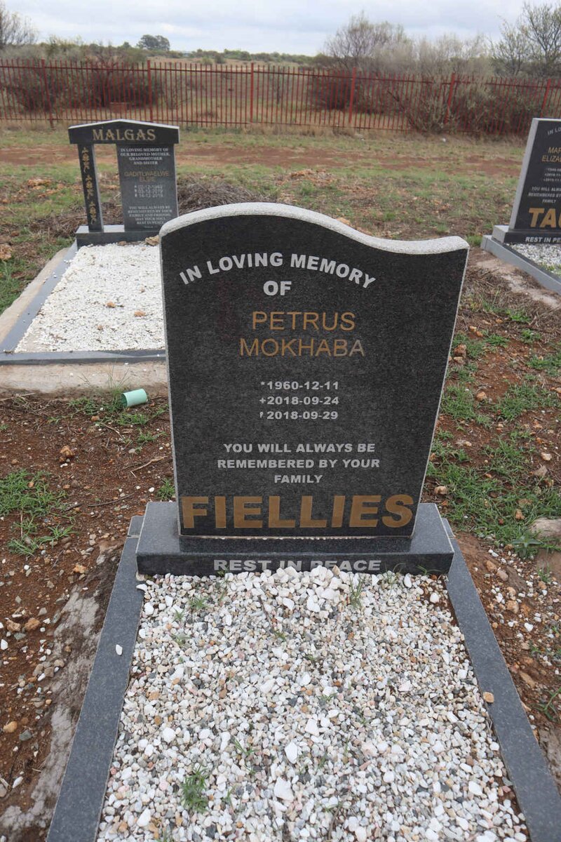 FIELLIES Petrus Mokhaba 1960-2018