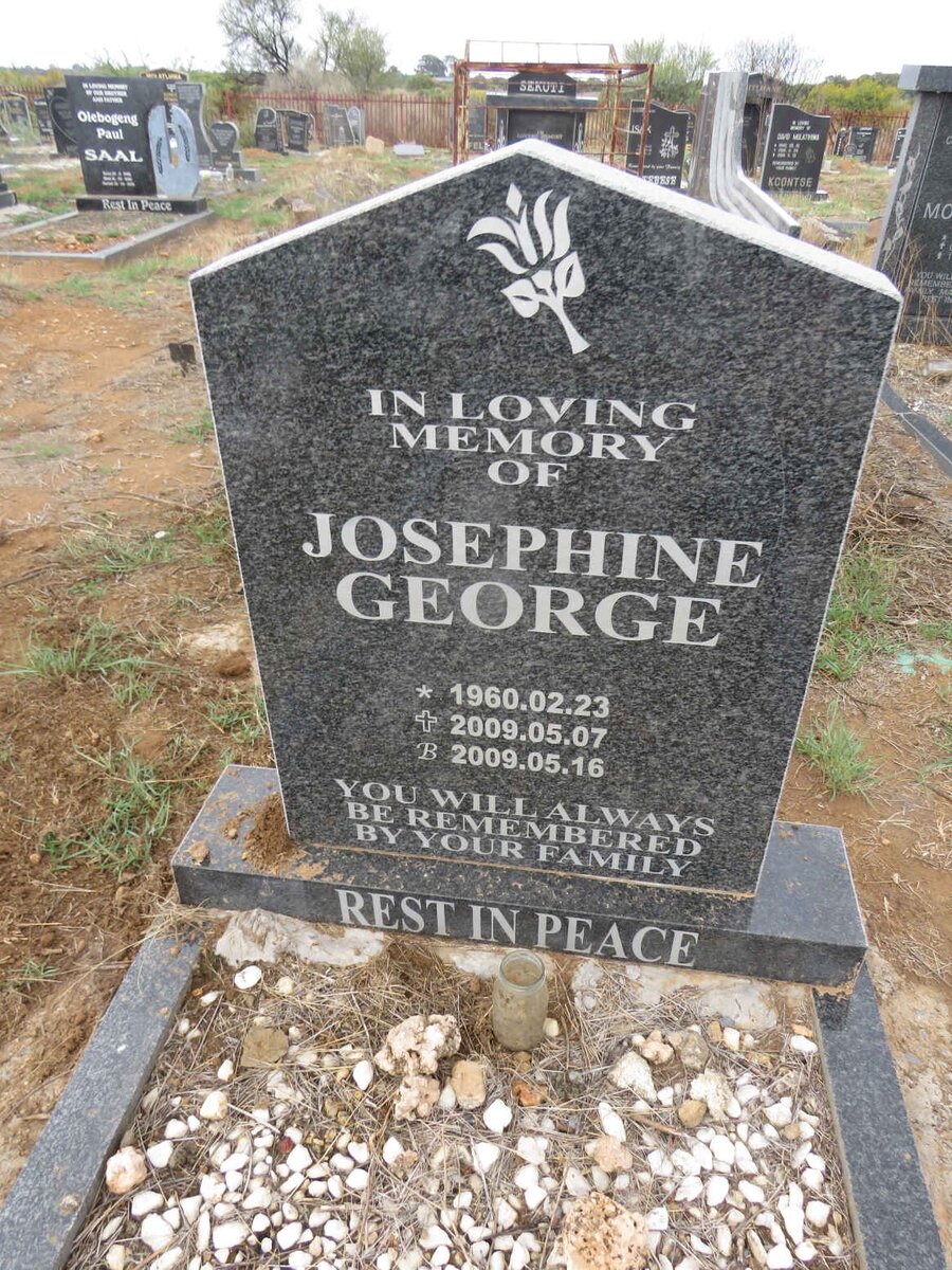 GEORGE Josephine 1960-2009