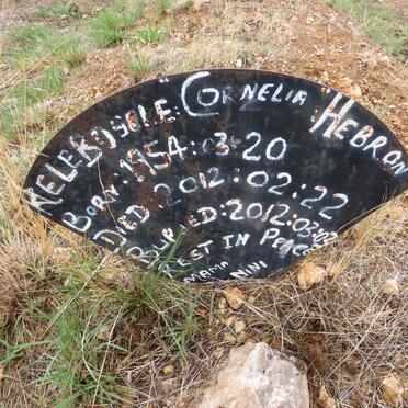 HEBRON Kelebosile Cornelia 1954-2012