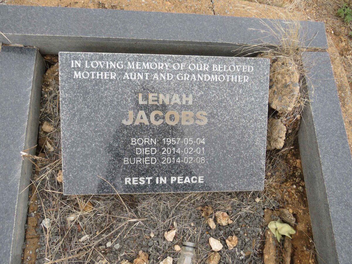 JACOBS Lenah 1957-2014