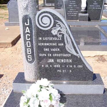 JACOBS Jan Hendrik 1893-1981