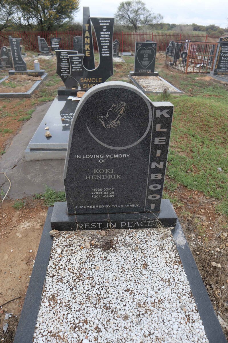 KLEINBOOI Koki Hendrik 1930-2011