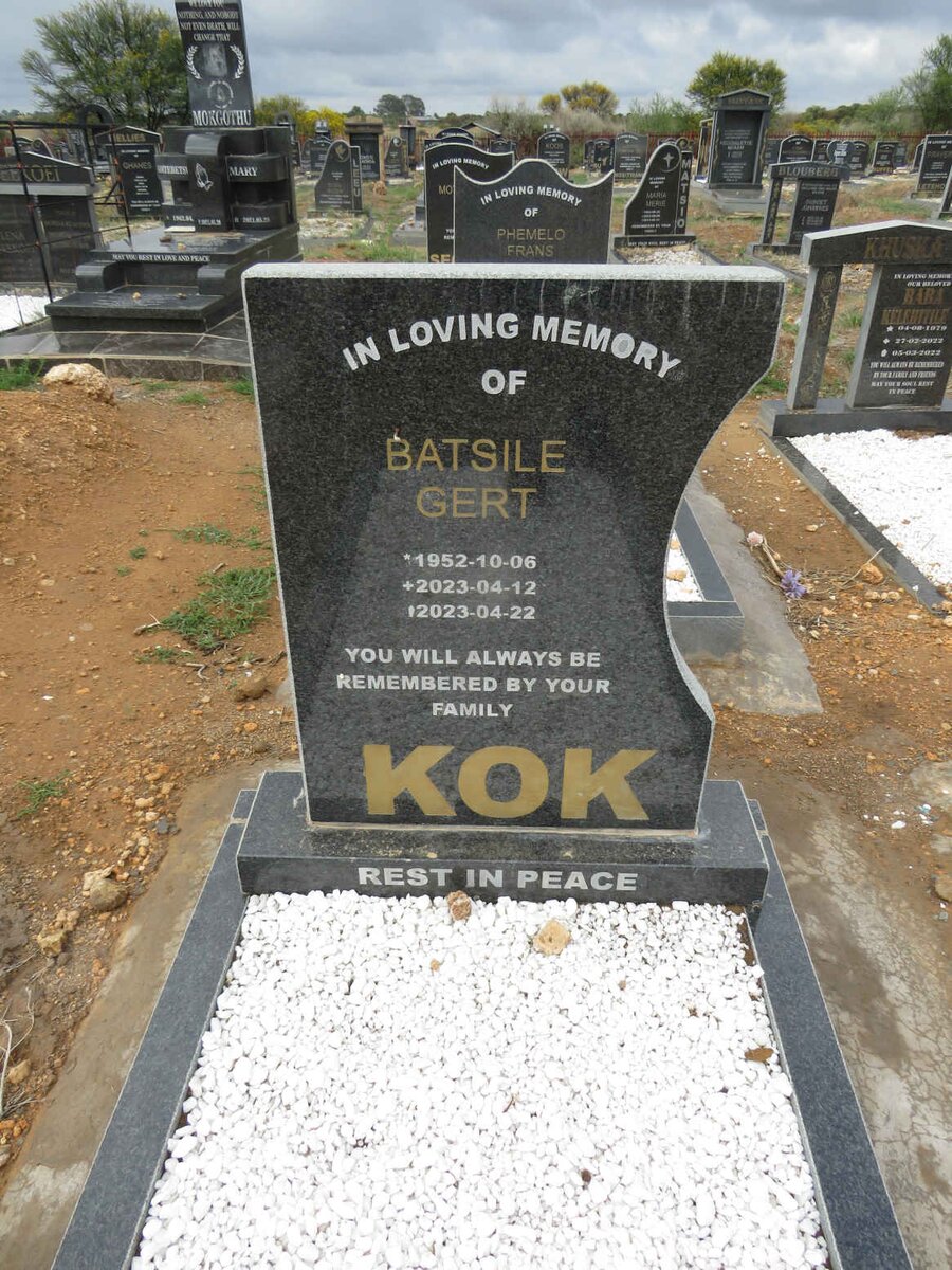 KOK Batsile Gert 1952-2023
