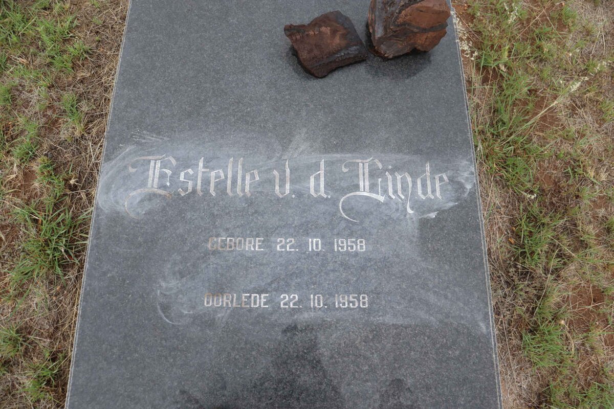 LINDE Estelle, v.d. 1958-1958