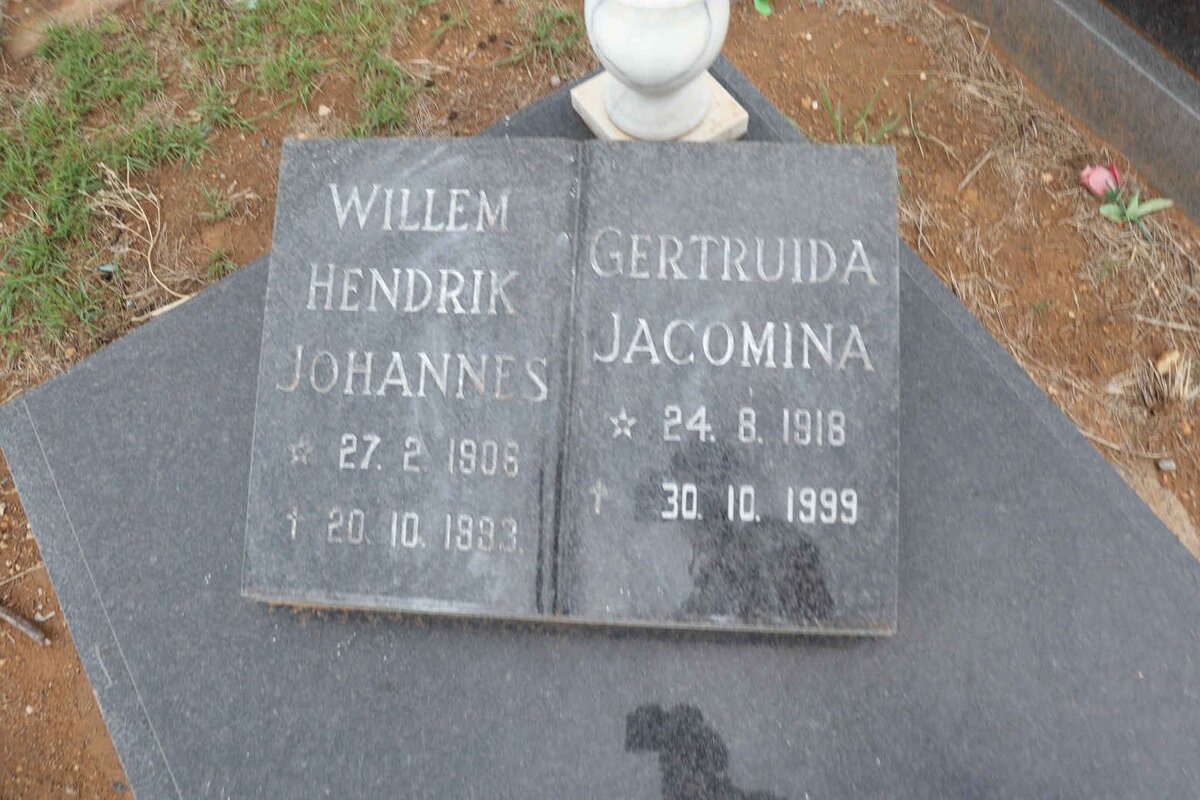 LIEBENBERG Willem Hendrik Johannes 1906-1993 & Gertruida Jacomina 1918-1999 _2