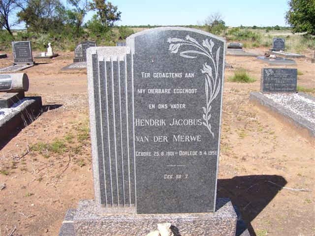 MERWE Hendrik Jacobus, van der 1901-1955