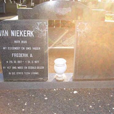 NIEKERK Frederik A., van 1917-1977