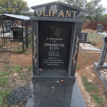 OLIFANT Onkabetse Elsie 1970-2016