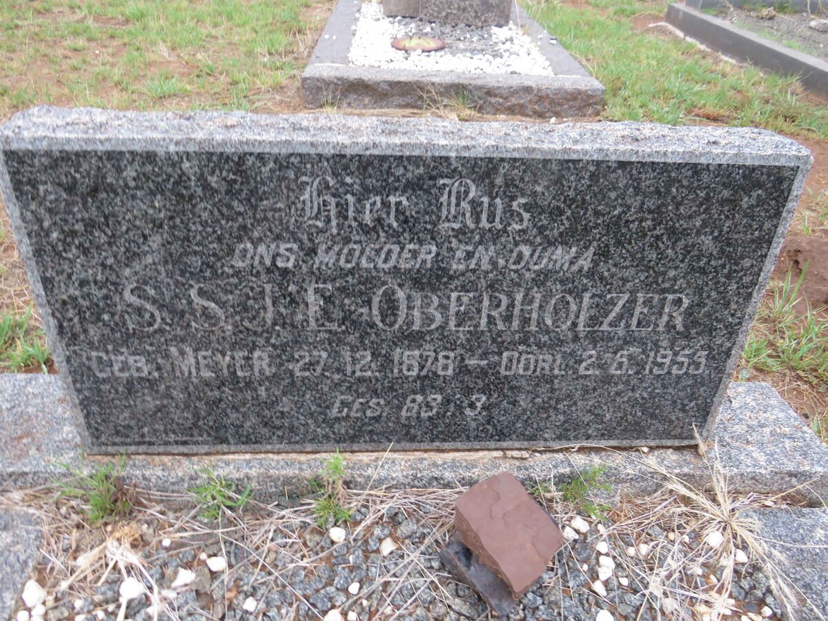 OBERHOLZER S.S.J.E. nee MEYER 1878-1955