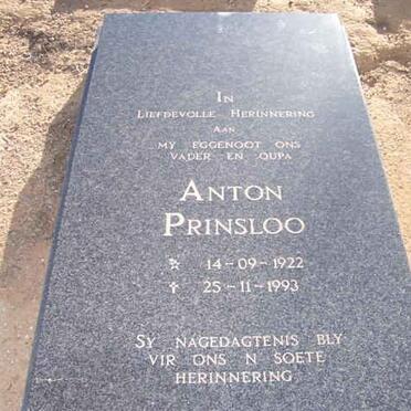 PRINSLOO Anton 1922-1993