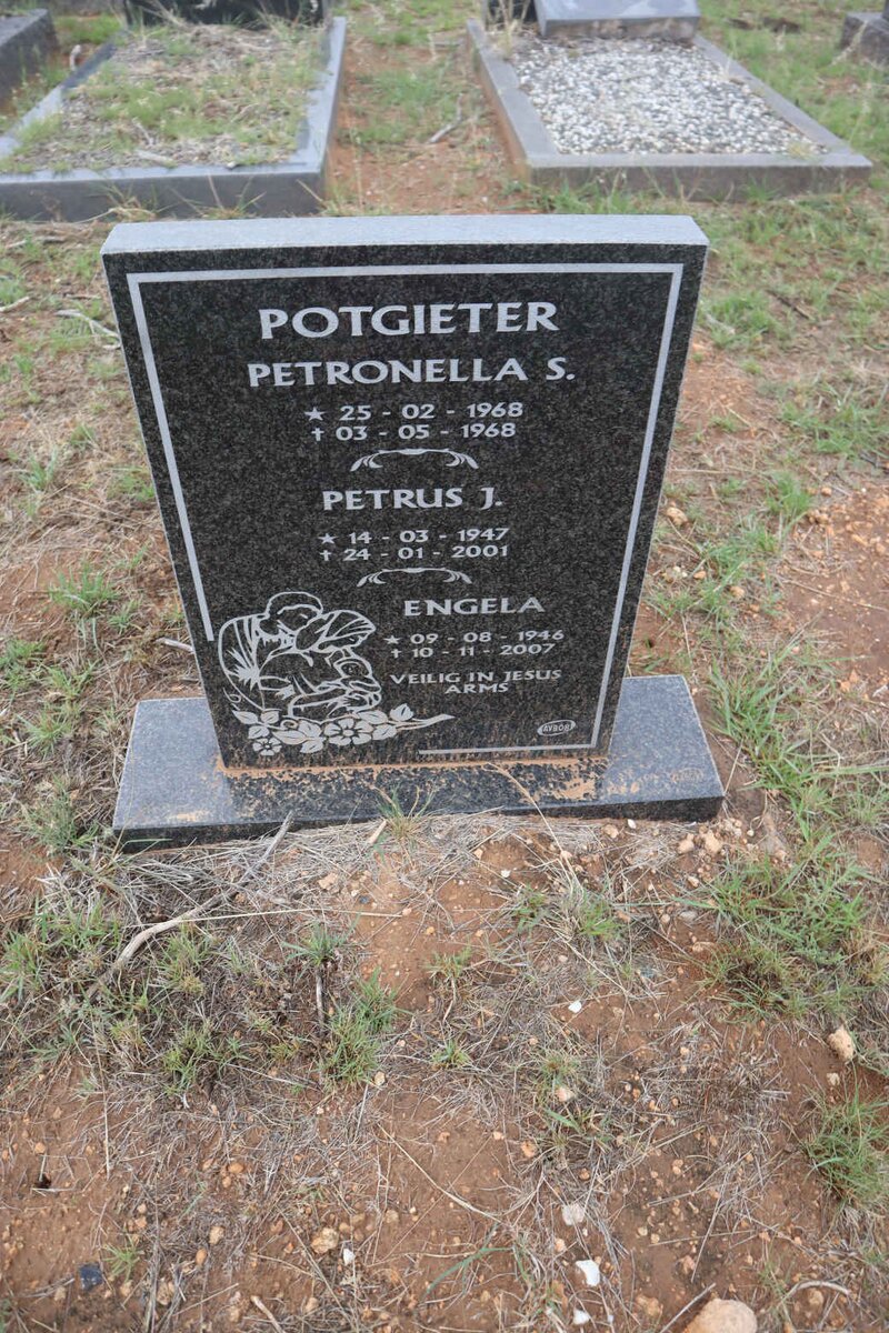 POTGIETER Petrus J. 1947-2001 & Engela 1946-2007 :: POTGIETER Petronella S. 1968-1968