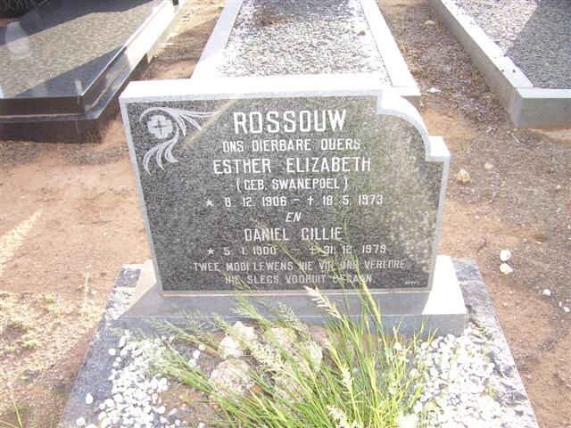 ROSSOUW Daniel Cillie 1900-1979 & Esther Elizabeth nee SWANEPOEL 1906-1973