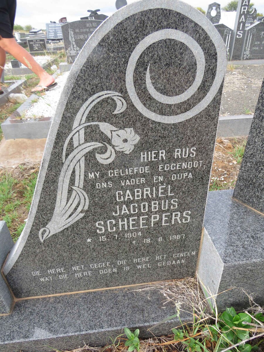 SCHEEPERS Gabriel Jacobus 1904-1987