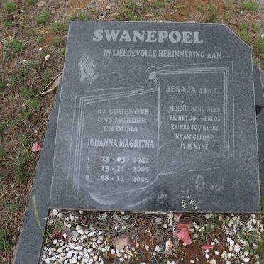 SWANEPOEL Johanna Magritha 1941-2005