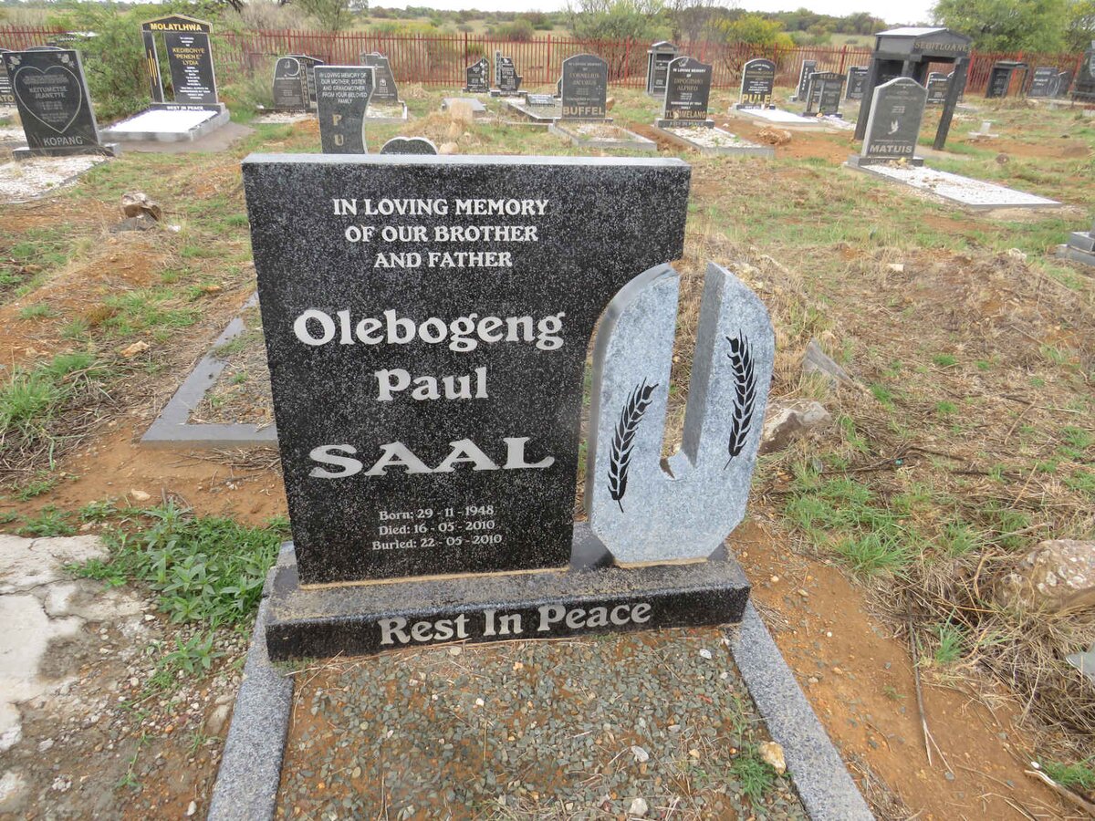 SAAL Olebogeng Paul 1948-2010