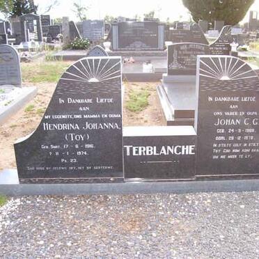 TERBLANCHE Johan C.G. 1908-1978 & Hendrina Johanna 1916-1974 _1