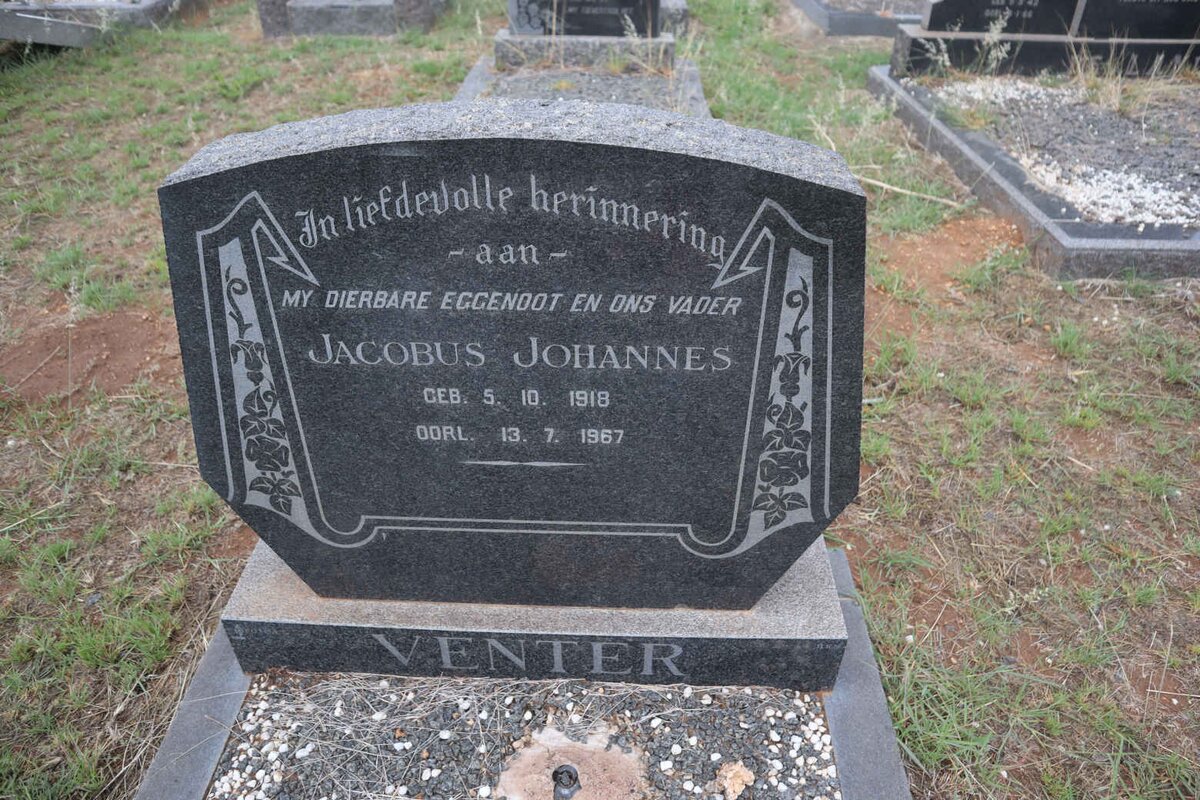 VENTER Jacobus Johannes 1918-1967