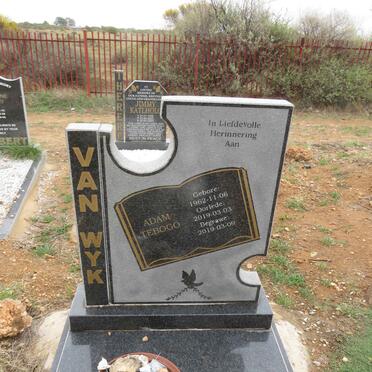 WYK Adam Tebogo, van 1962-2019