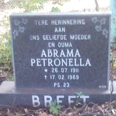 BREET Abrama Petronella 1911-1989