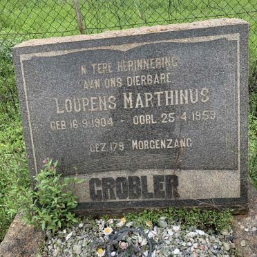 GROBLER Lourens Marthinus 1904-1959