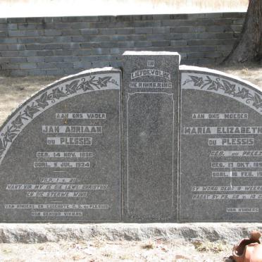 PLESSIS Jan Adriaan, du 1896-1924 &amp; Maria Elizabeth DU PREEZ 1891-1916