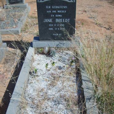 BREEDT Janie 1899-1978