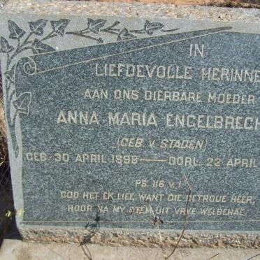 ENGELBRECHT Anna Maria nee VAN STADEN 1898-1953