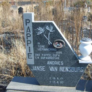 RENSBURG Andries, Janse van 1917-1997
