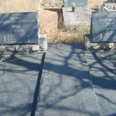 ROSSOUW Pieter S. 1922-1955 &amp; Mien 1926-2000