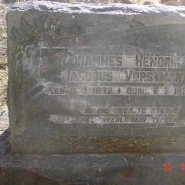VORSTMAN Johannes Hendrik Jacobus 1872-1951